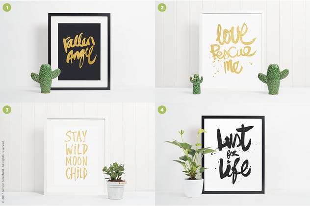 10款简约现代的画框展示样机模板 10 Picture Frame mockups插图(1)