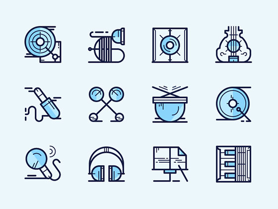 古典音乐图标素材之家精选sketch素材