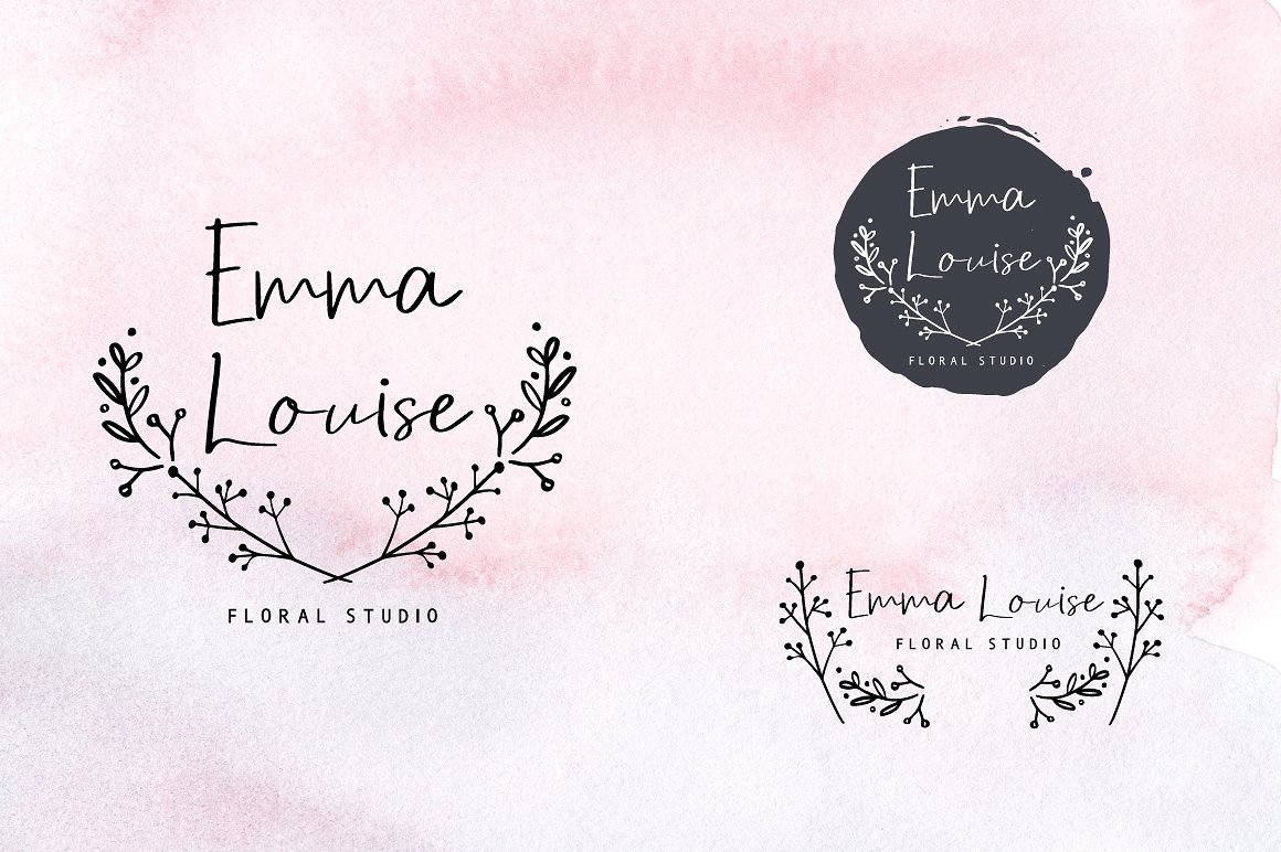 100+精致美丽的手绘花卉元素插图