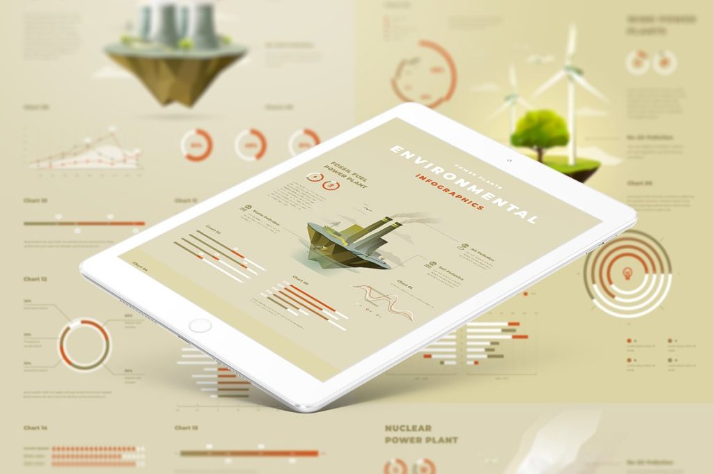 一组专业的环境信息图表插画矢量素材下载[ai,eps,png,jpg]插图(1)