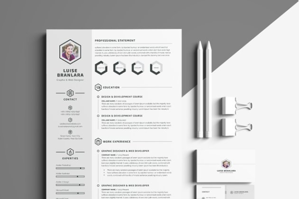 极简主义风格简历模板 Minimal Resume/CV