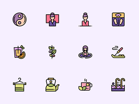 50 枚 Spa 元素图标素材之家精选sketch素材