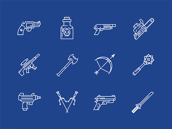 15 枚武器图标素材之家精选sketch素材