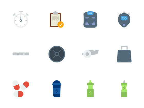 40 枚健身元素图标素材之家精选sketch素材