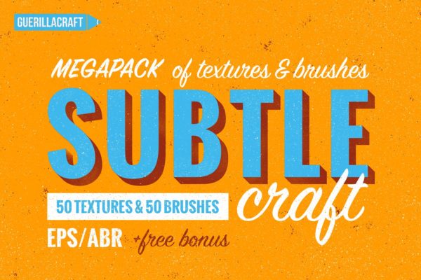 沙砾尘土等细微纹理&amp;笔刷合集 Subtlecraft – textures and brushes