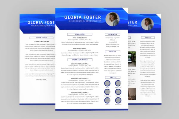 UI设计师个人素材库精选简历模板 Ui Designer Resume Designer