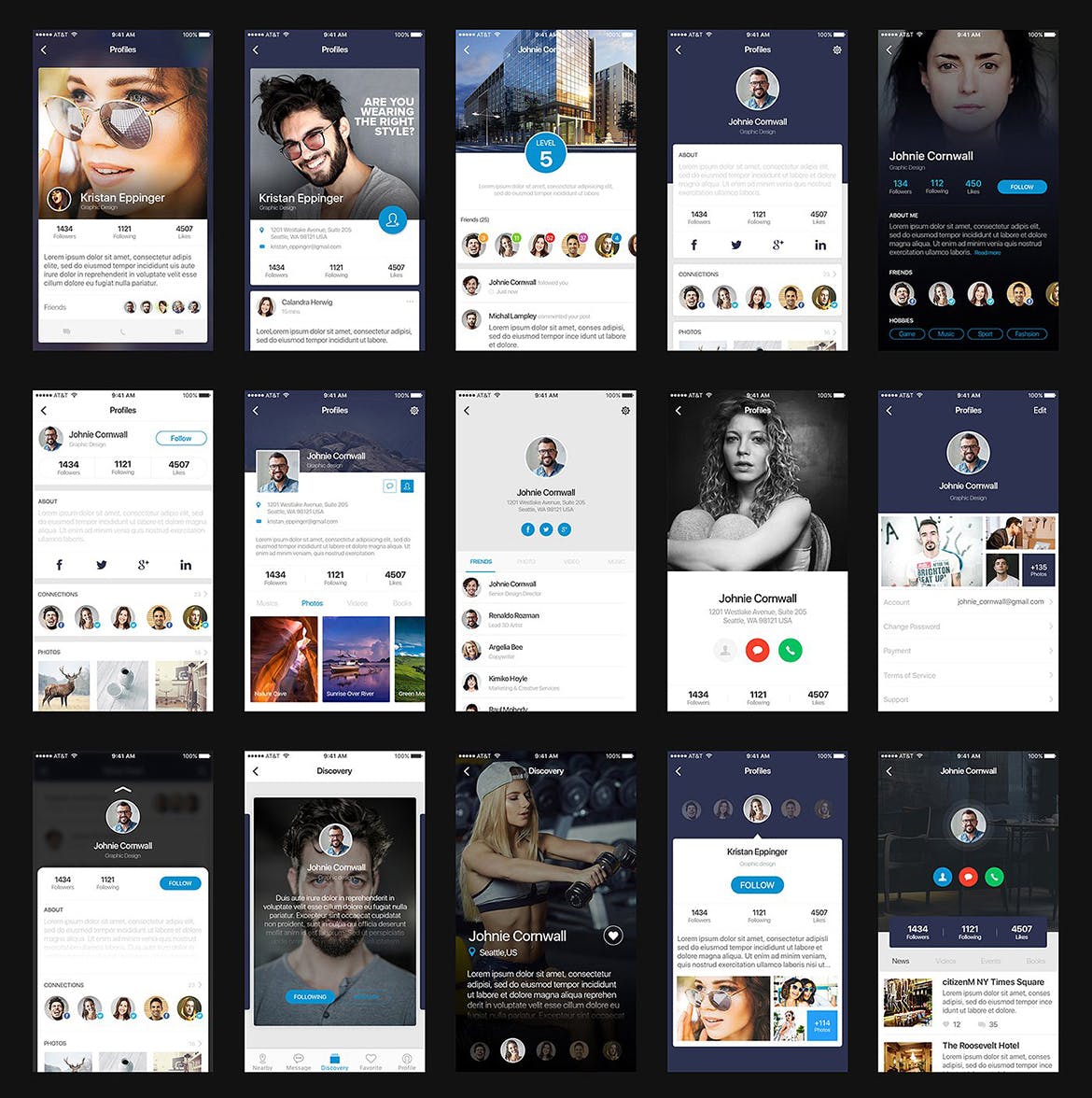 多用途综合性APP界面设计UI套件for SKETCH Mountify Mobile UI Kit for SKETCH插图(10)