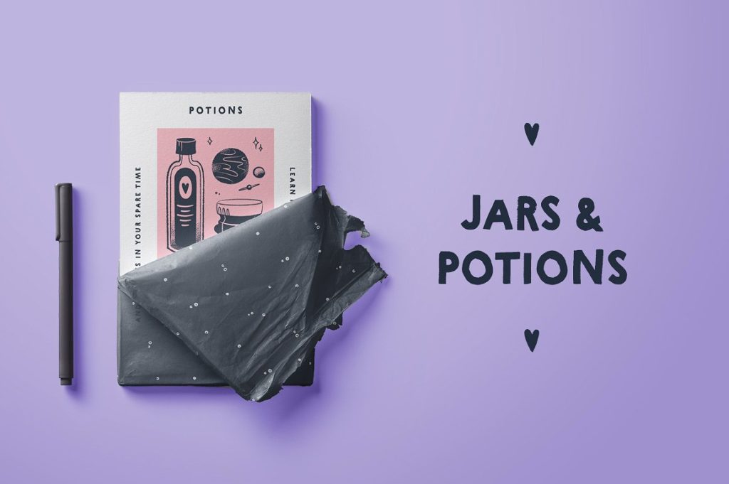 手绘炼金术师的魔法瓶系列矢量素材下载[ai,png]插图(4)