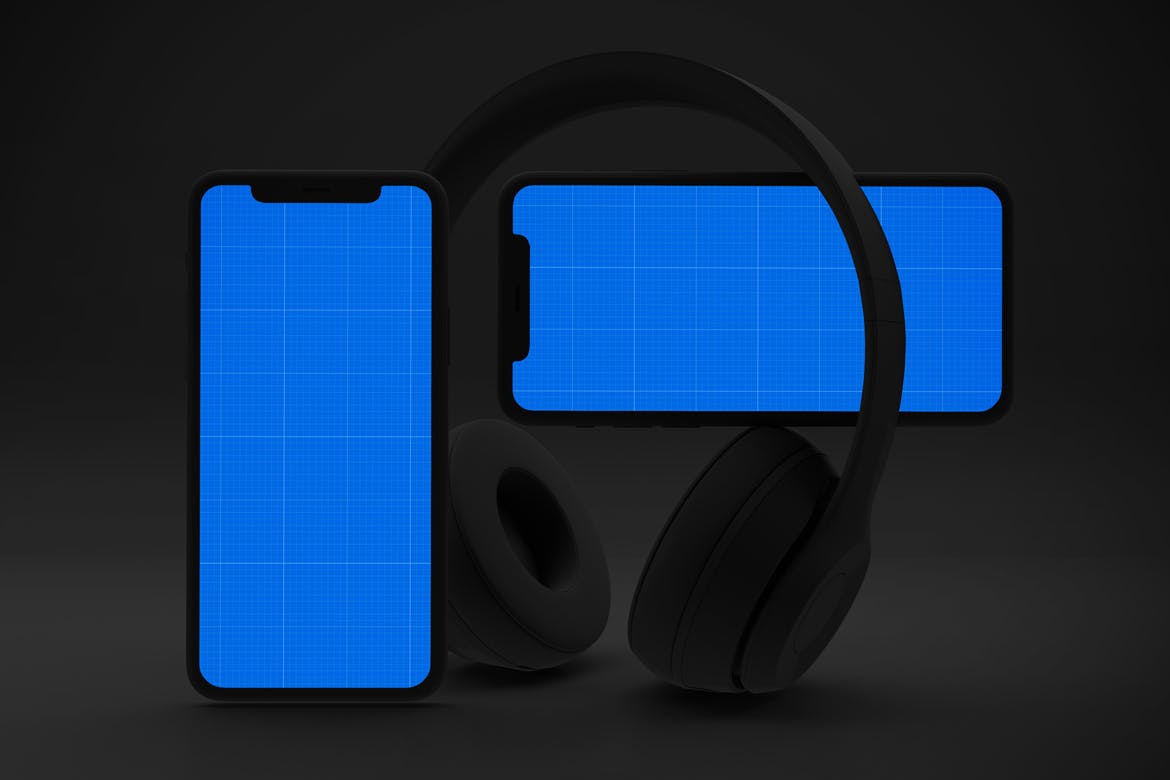 深色背景iPhone音乐APP应用UI设计效果图素材库精选样机 Dark iPhone Music App Mockup插图(12)