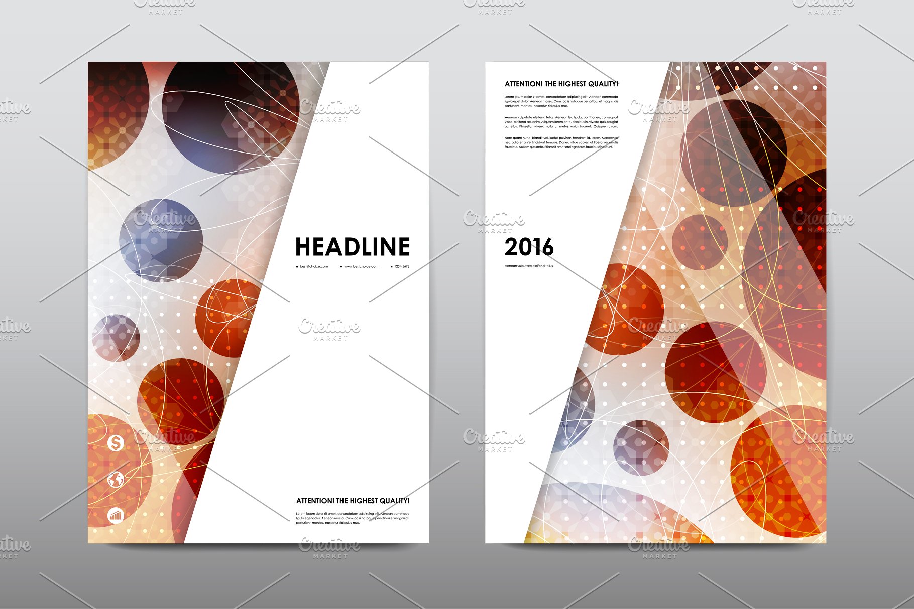 50+企业画册模板合集 50+ Business Brochures Bundle插图(1)