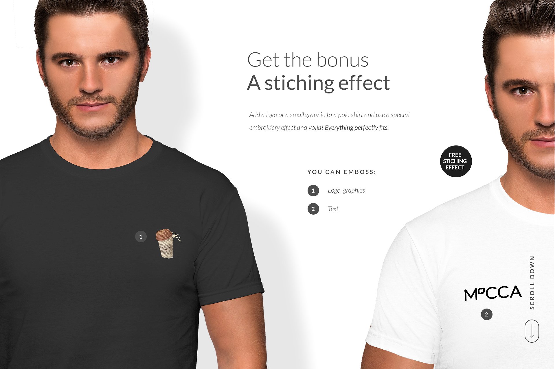 时尚简约男士T恤样机插图(14)