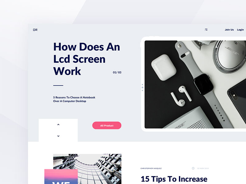 Organix 商店着陆页素材之家精选sketch素材