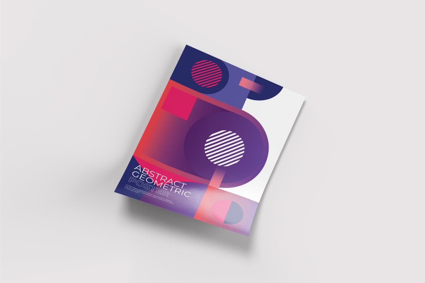 创意几何图形背景宣传单设计模板v10 Creative Geometric Flyer插图