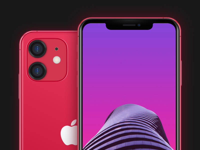 iPhone 11 红色模型素材之家精选sketch素材