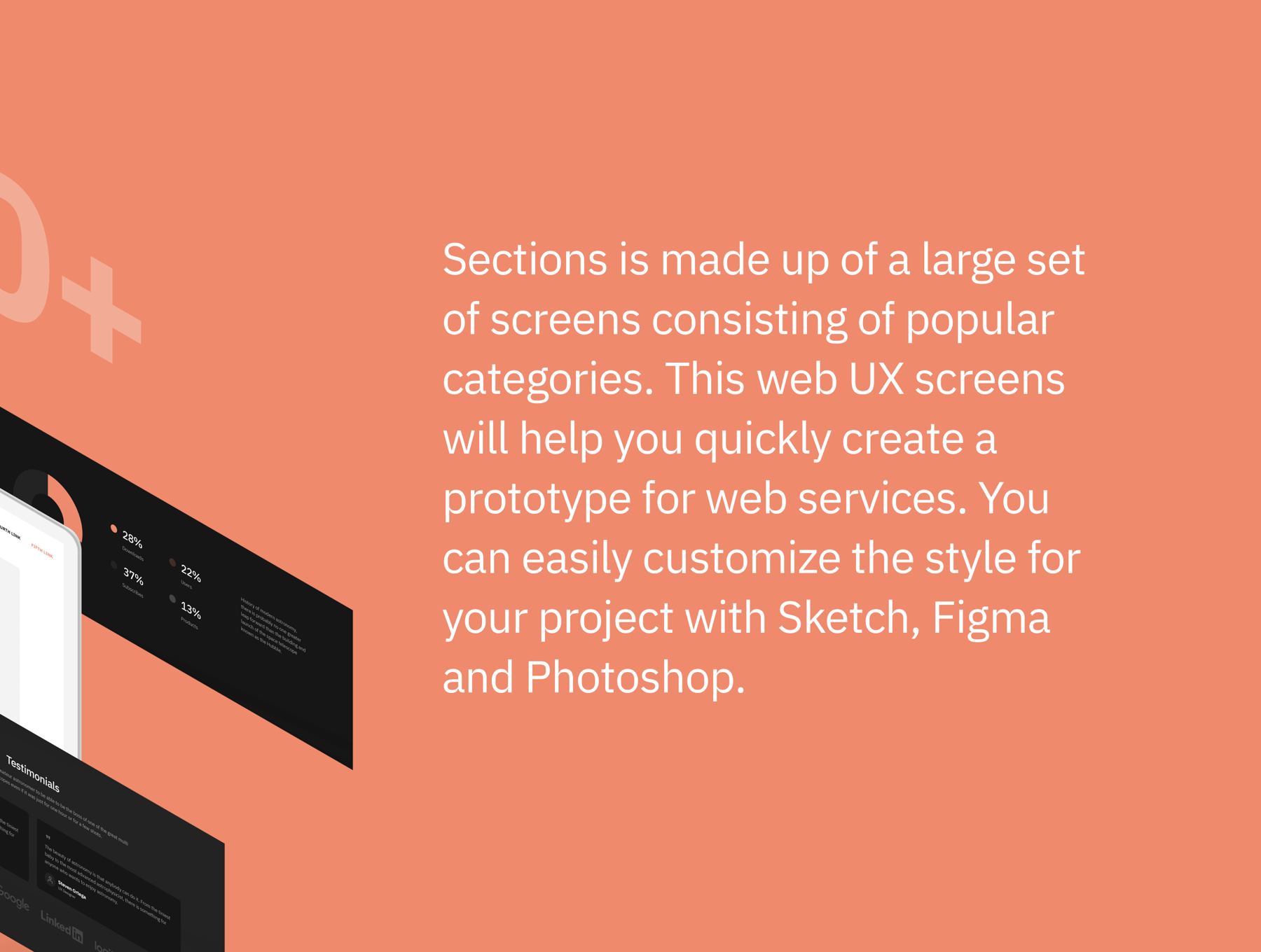 素材库下午茶：多功能企业网站模板套装下载[Fig,Sketch,PSD,XD]插图(3)