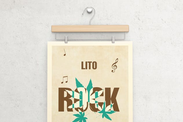 墙挂海报广告展示样机 Poster Hanger Mockups插图(3)