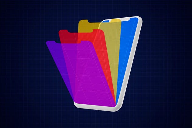 极简主义APP UI界面演示iPhone X屏幕样机 Minimal iPhone X Mockup V.1插图(7)