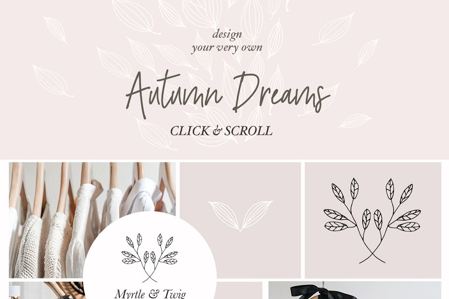 低调奢华风格花卉图案纹理 Rustic Floral Patterns & Graphics插图(1)