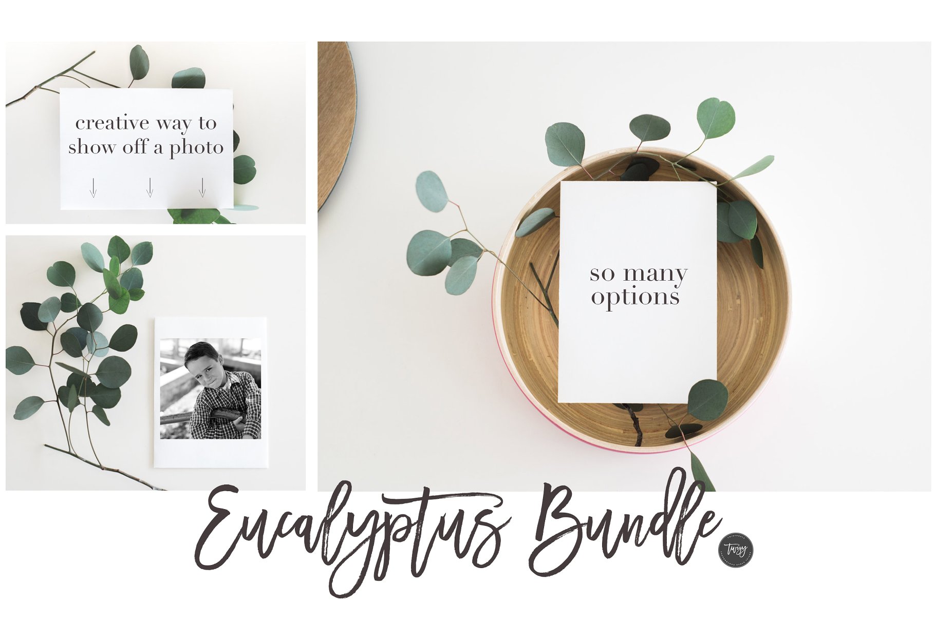 绿色植物点缀便签实景样机模板 Stock Photo Bundle | Bridal/Invites插图(3)