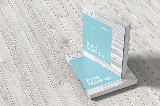 简装软封面杂志书样机 Book Mock-up插图(2)