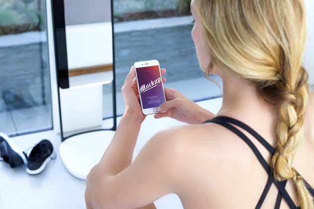 手持iPhone 7设备样机套装Vol.1 iPhone 7 Mockups Bundle Vol 1插图(13)