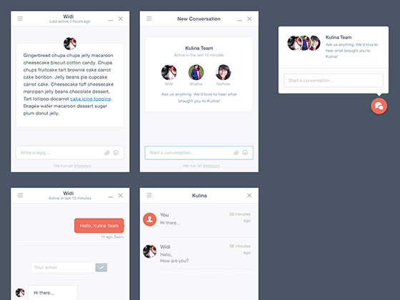 Intercom 界面包素材之家精选sketch素材