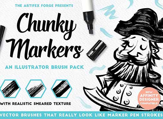 300个不同纹理Illustrator矢量笔刷下载[AI]