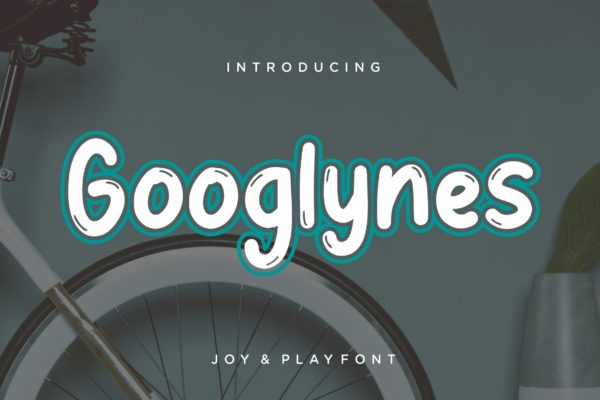 可爱有趣的英文手绘艺术字体下载 Googlynes Joy &amp; Play
