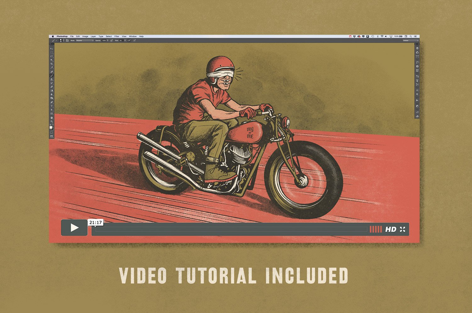 超过220种效果的半色调PS笔刷合集 BEAT TONES: Beat Up Halftone Brushes插图(8)