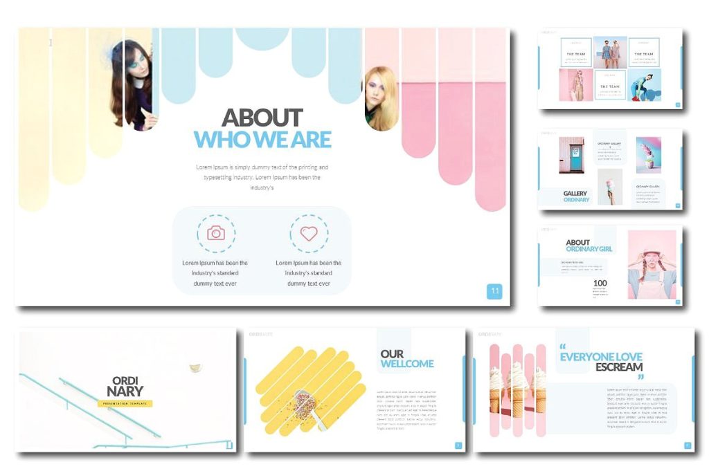 马卡龙甜美色系PPT模版下载[key]插图(6)