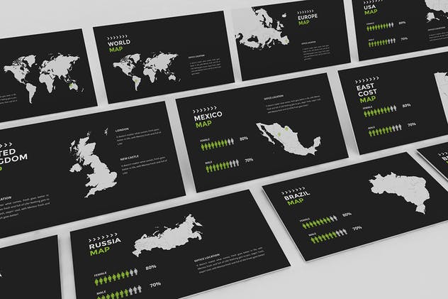 极简主义创意酷黑主题PPT幻灯片模板 Dotrakhi – Creative Minimal Powerpoint Template插图(5)