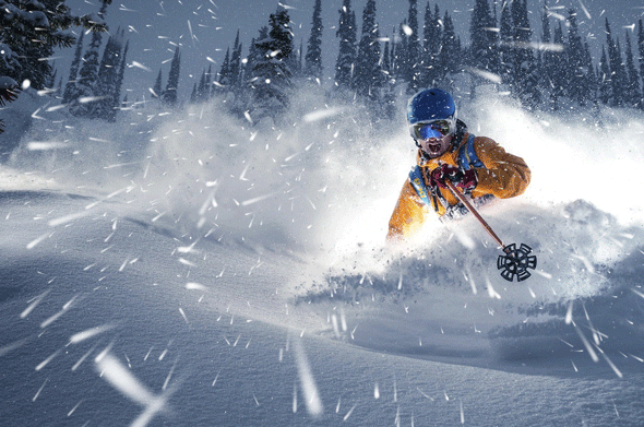 逼真动画暴风雪景特效的PS动作下载 Animated Snow Photoshop Action [atn]插图(4)