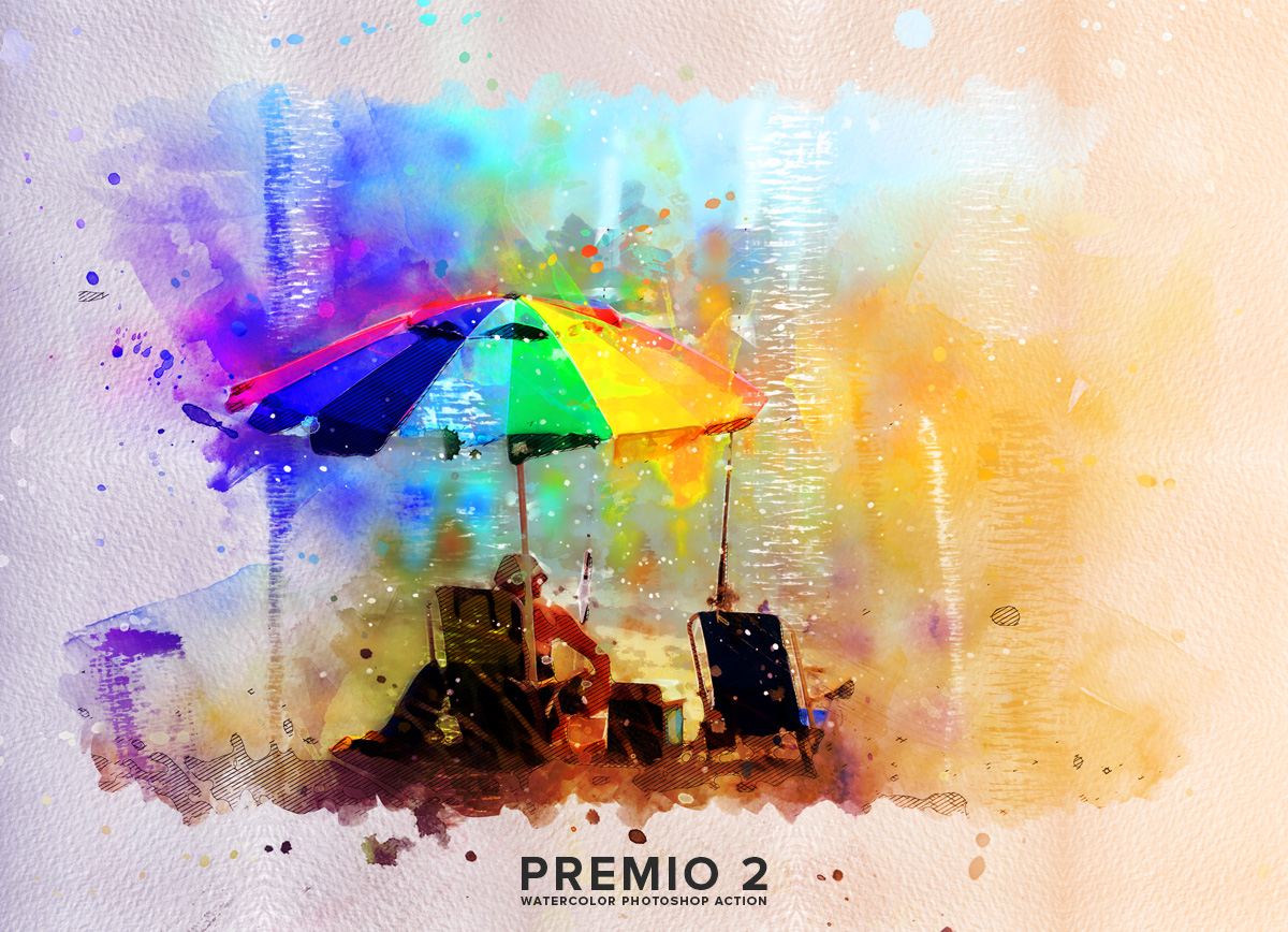 动画水彩效果的PS动作下载 Premio 2 Watercolor Photoshop Action [atn]插图(9)