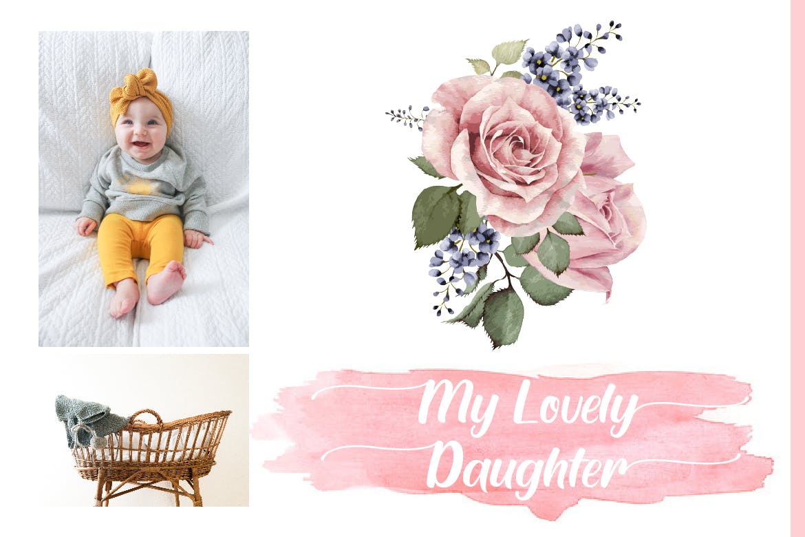 可爱设计风格平面设计英文书法字体下载 Cream Peach插图(2)