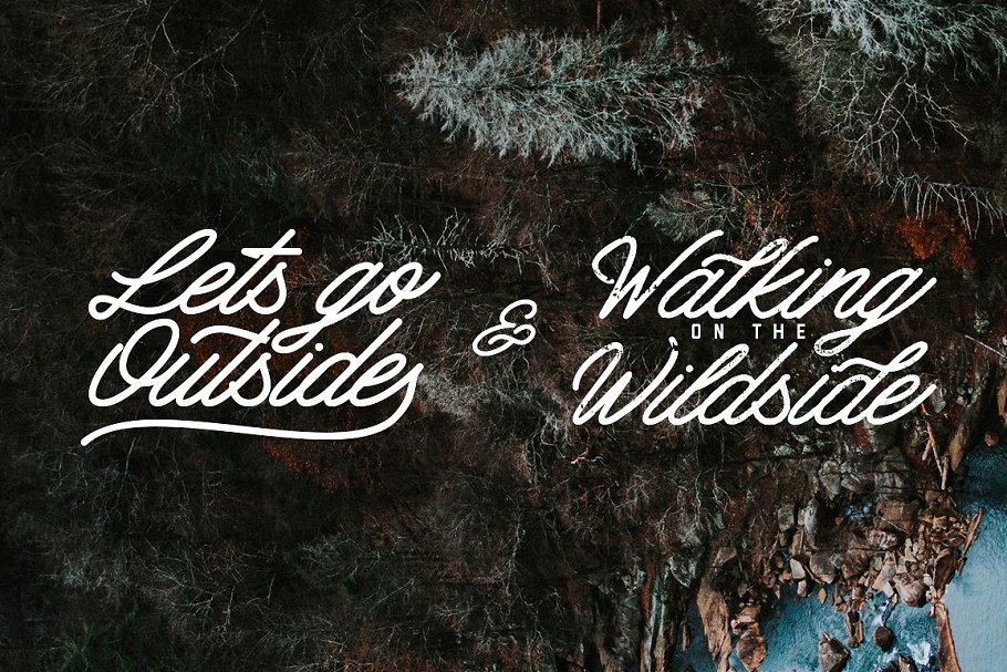 复古英文手写单线字体下载 Mattcool Script插图(5)