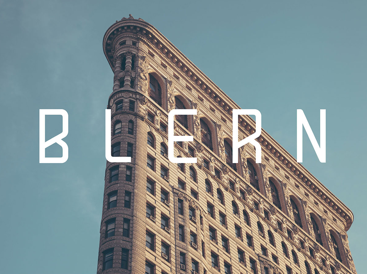 排版印刷无衬线英文字体下载 Blern Font插图