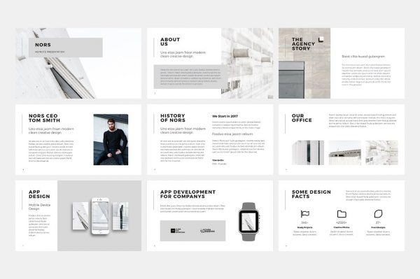 极简现代化白色系PPT模板下载[PPTX,PSD]插图