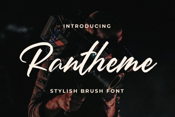 英文画笔书法字体 Rantheme – Stylish Brush Font