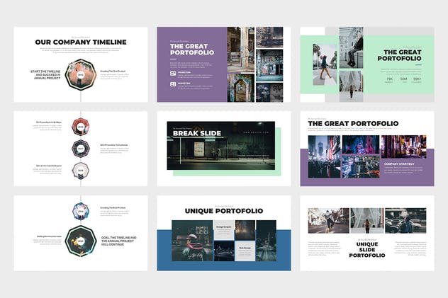 多用途企业商务Keynote幻灯片模板 Bevara : Street Photo Keynote Template插图(6)