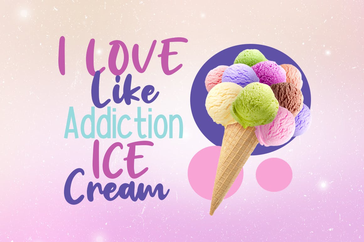 有趣大胆的英文儿童书法字体 Kindness Unicorn插图(3)