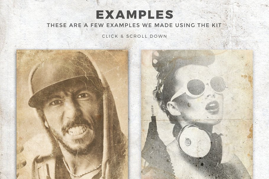 复古嬉皮文化艺术模板 Vintage Hipster Art Templates Bundle插图(27)