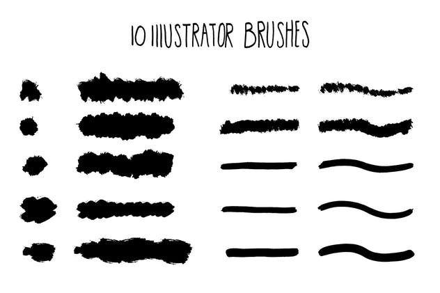 墨水艺术PS画笔笔刷（点/滴/滚刷/笔画） Inky Goodness插图(2)