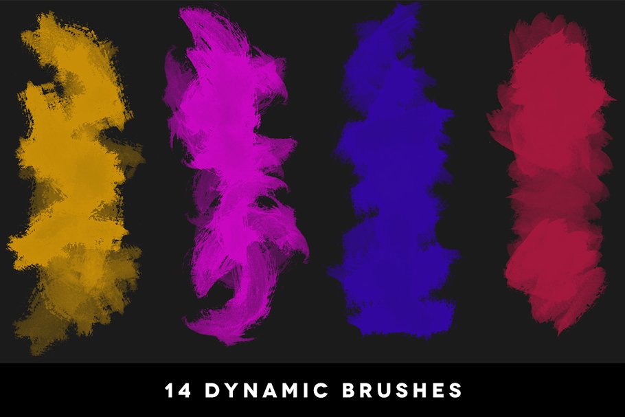 手工绘制画笔纹理PS笔刷 Creative Masking Kit插图(9)