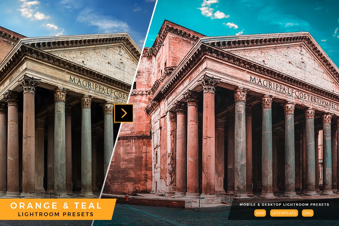 橙色&深绿色色调照片调色滤镜素材库精选LR预设 Orange and Teal Lightroom Presets插图(9)