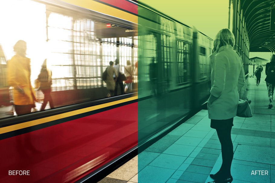 双色调照片效果PS动作 Duotone Collection Photoshop Actions插图(6)