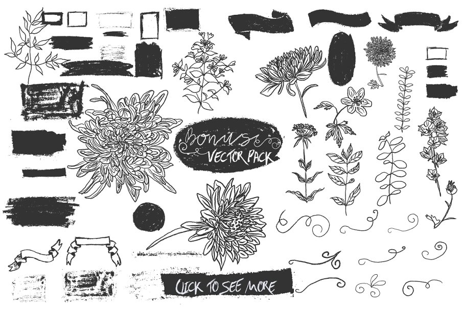 粗糙及柔软光滑两种蜡笔手写字体 Earth Elements Rough Type插图(4)