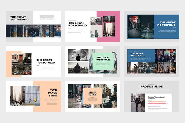 多用途企业商务Keynote幻灯片模板 Bevara : Street Photo Keynote Template插图(7)