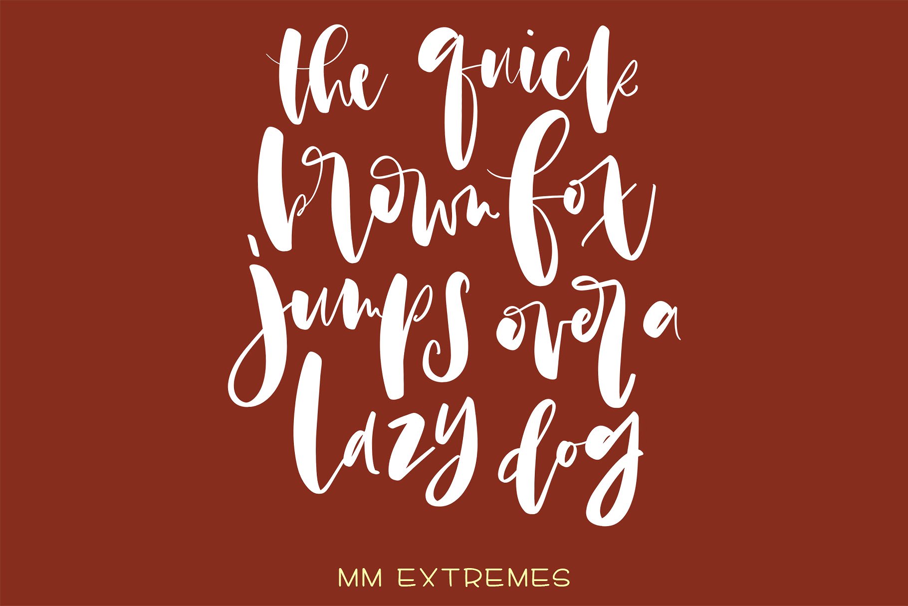 9款手写英文字体Procreate笔刷 Nine Lettering Brushes for Procreate插图(5)