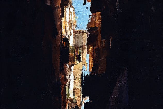 一键生成大师级逼真油画作品效果PS动作 Palette Knife Photoshop Action插图(6)