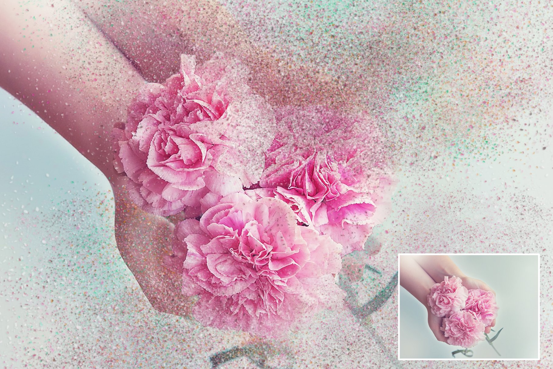 风化溶砂照片效果处理PS动作 Sand Dissolve插图(1)